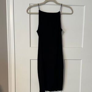 H&M Black Ribbed Dress